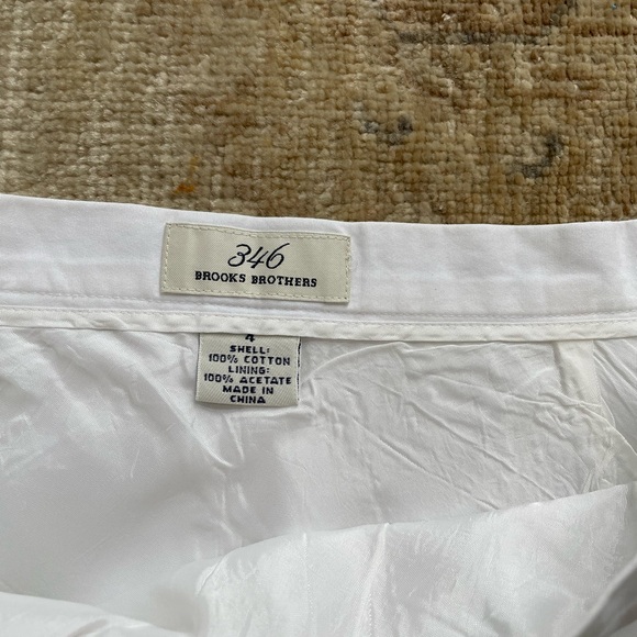 Brooks Brothers Classic White A-Line Skirt - Picture 4 of 9